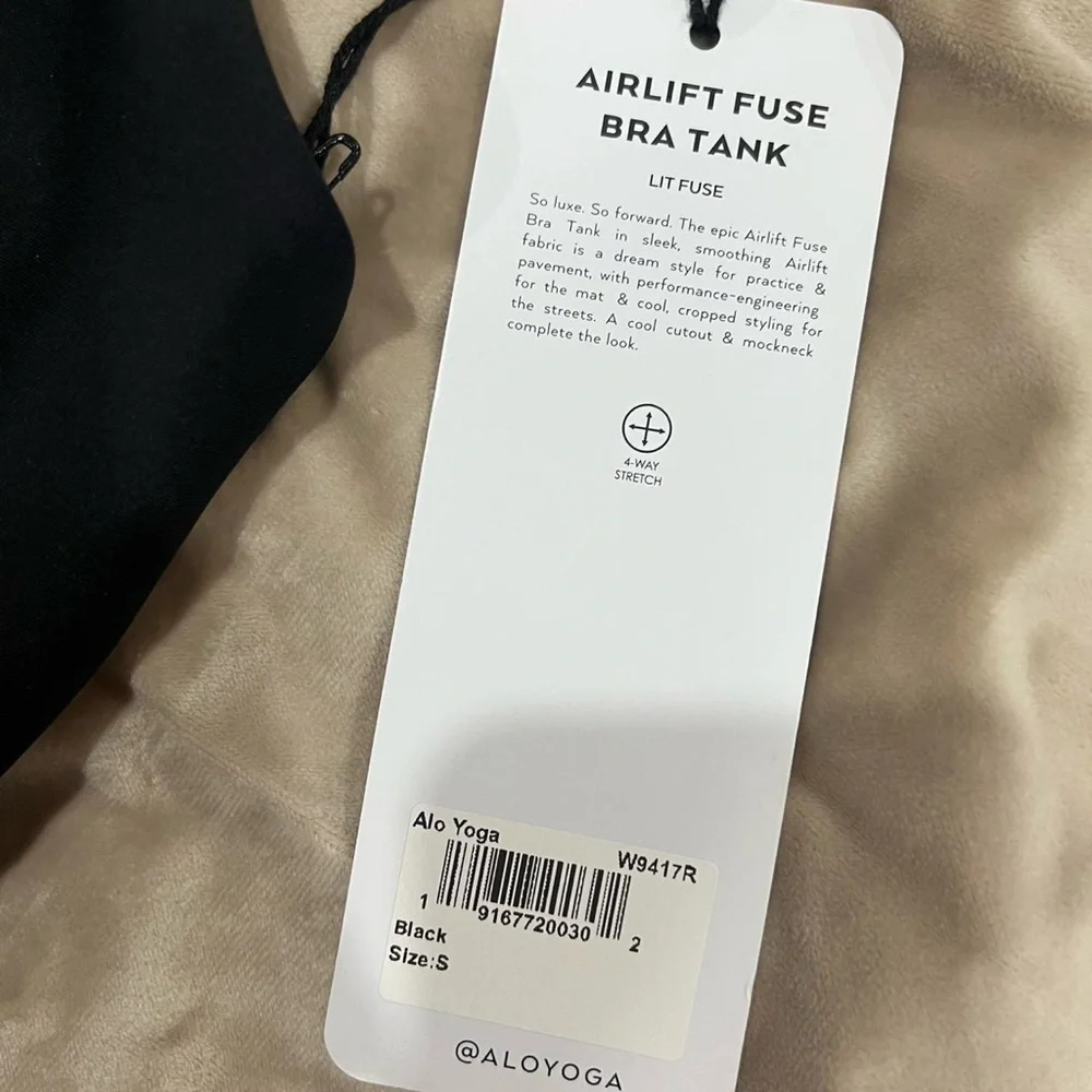 ALO Yoga Charcoal Crop Top - Picture 3 of 3